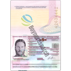 Czech Republic Fake Passport Template Full Editable PSD